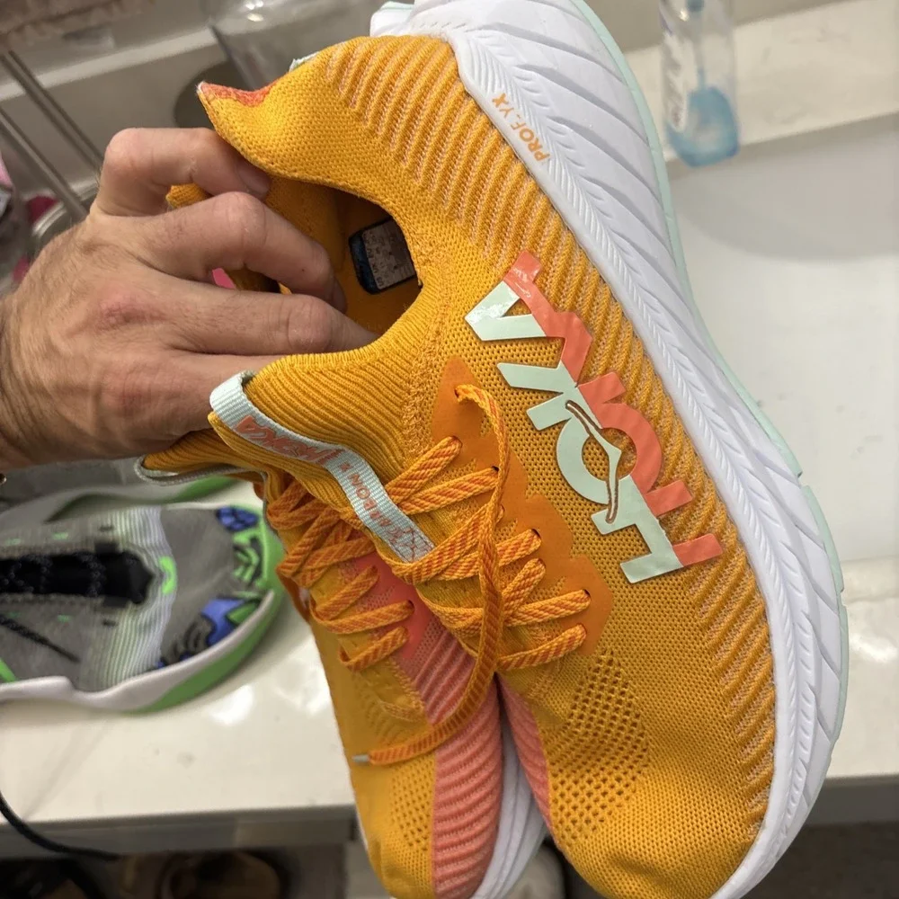 Size 11.5 - Hoka One One HOKA Carbon X 3 Radiant Yellow Camellia